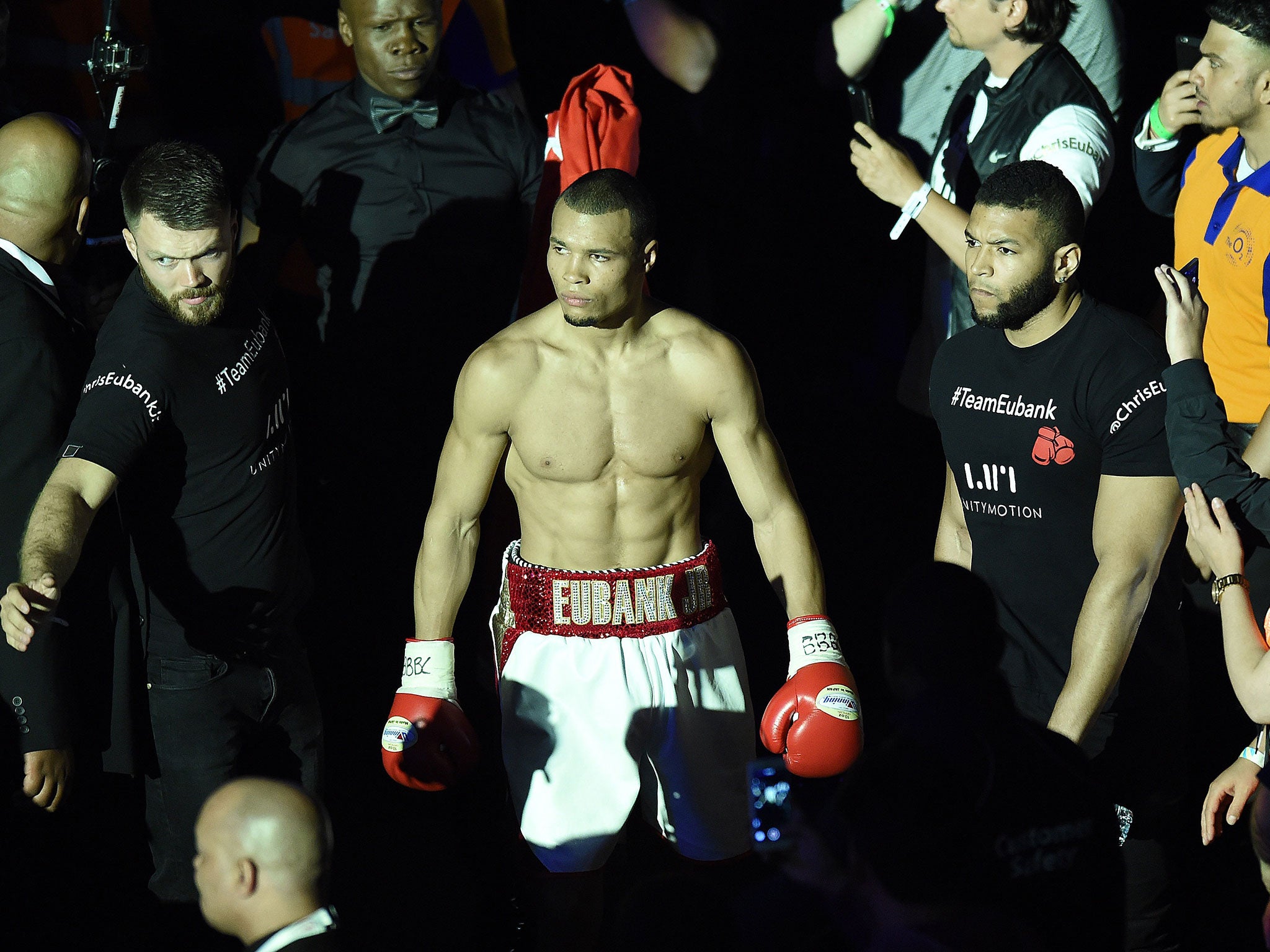 Eubank Jnr prior to his fight with Tom Doran at The O2 Arena on June 25, 2016