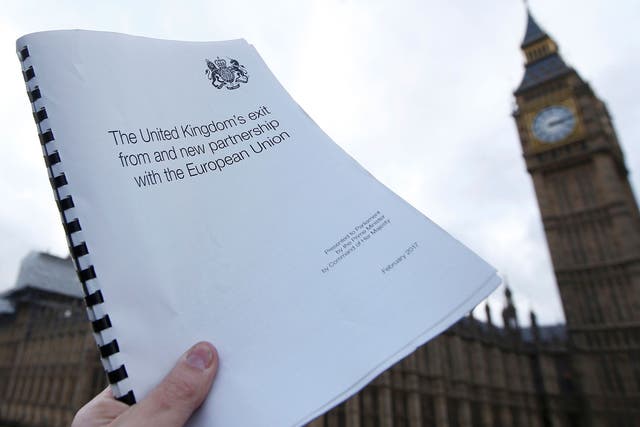The white paper setting out the government's stategy for departing the European Union