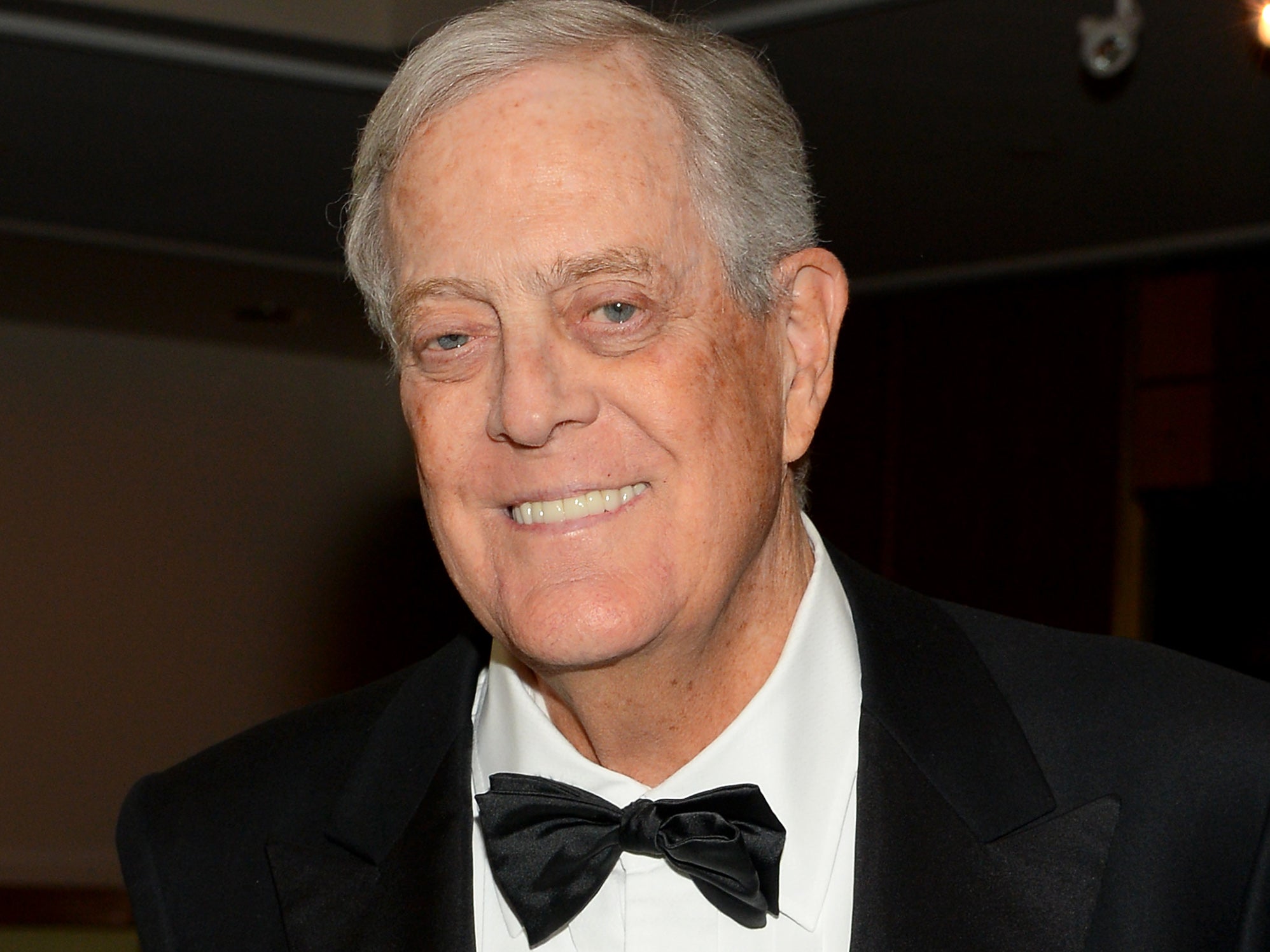 Billionaire businessman David Koch, brother of Charles Koch and Executive Vice President of Koch Industries