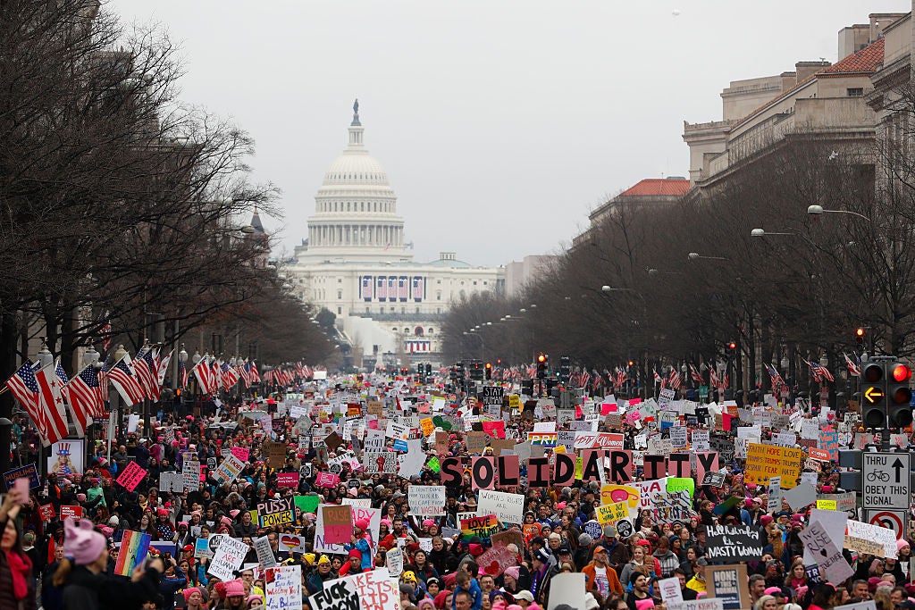 The Women’s March on 21 January 2017 in Washington DC