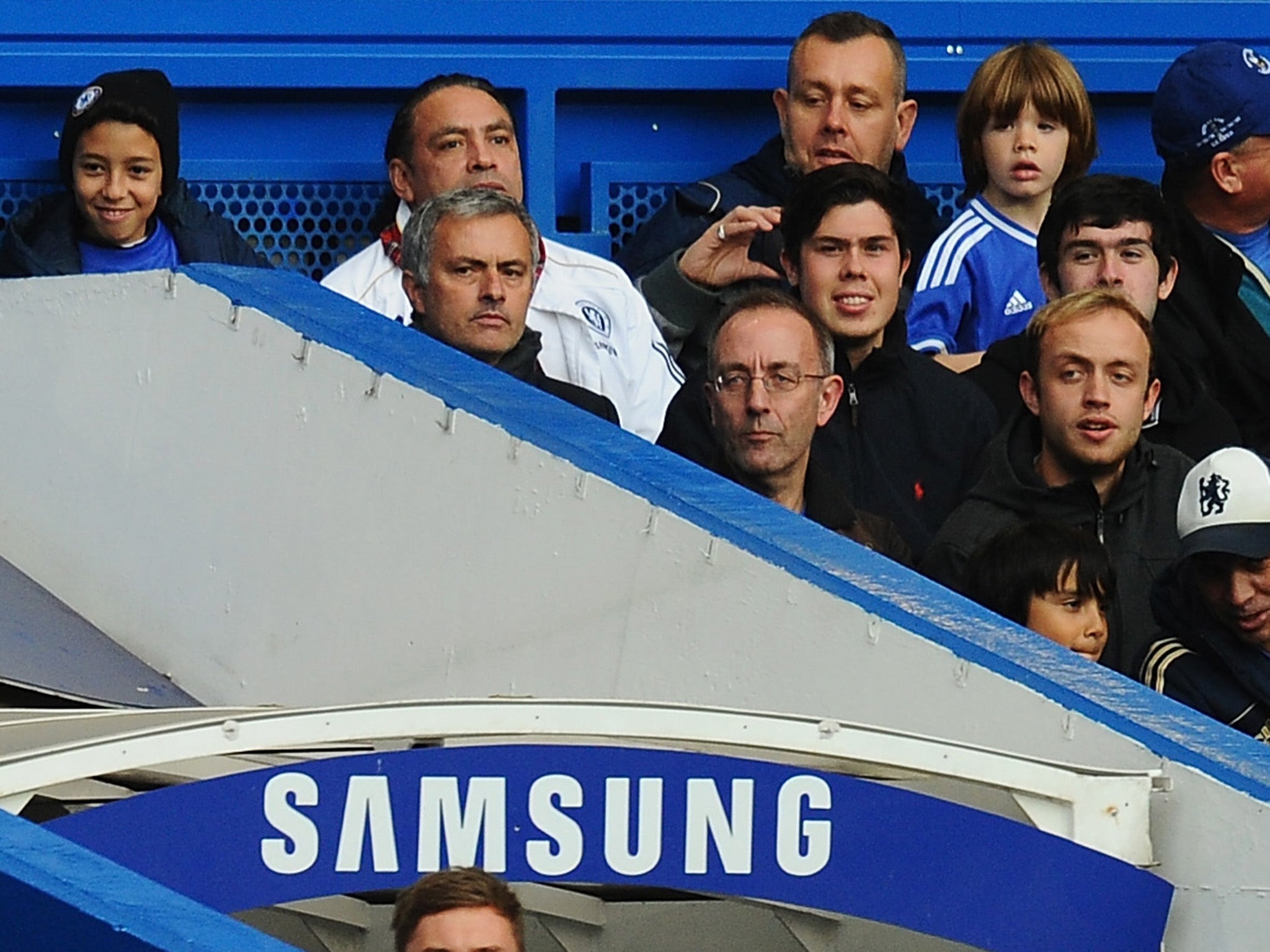 Jose Mourinho is no stranger to the stands