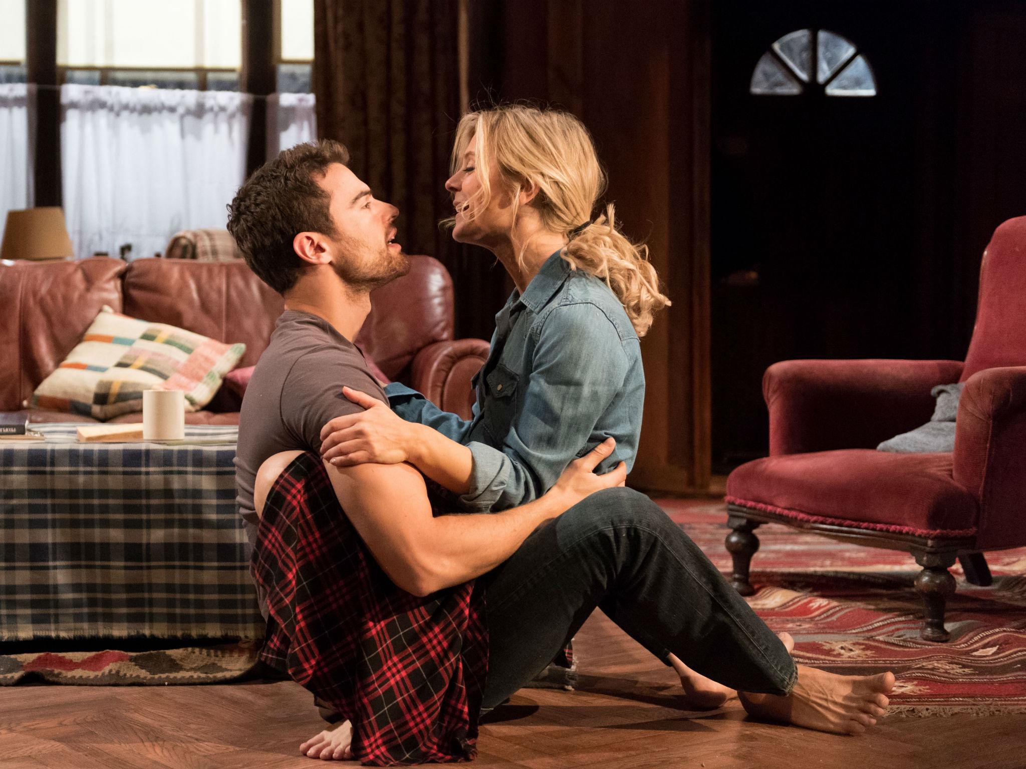 Sex With Strangers, Hampstead Theatre, London, review Emila Fox and Theo James have witty, sparring sexual chemistry The Independent The Independent pic