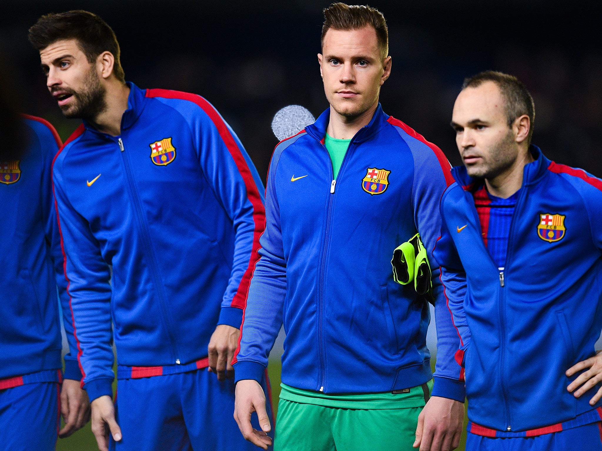 Andres Iniesta, right, could be in line to return to Barcelona's starting line-up following injury