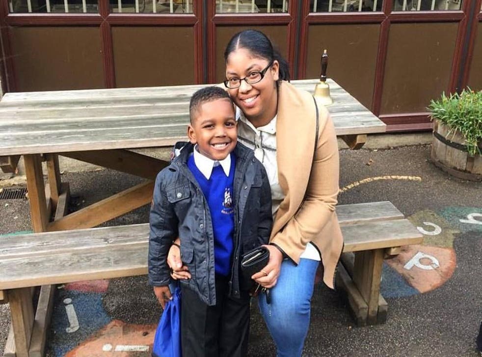 Claudette Shay, seen here with her son, went from homeless and pregnant to working for one of the world’s top law firms
