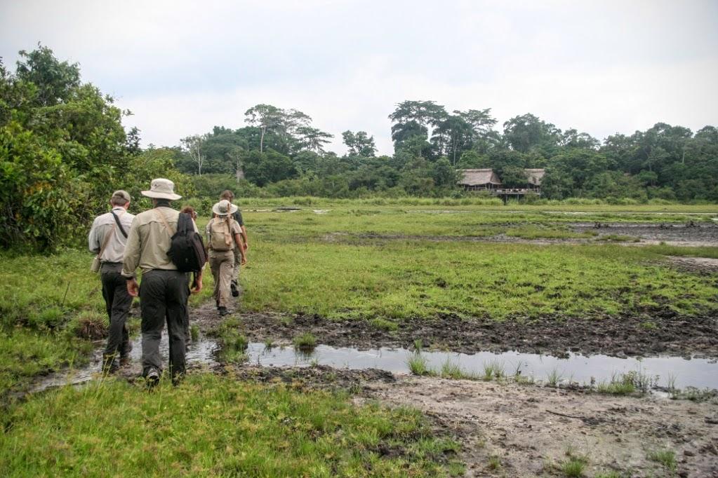 Lango Camp and a bottle of gin are the reward at the end of the trek