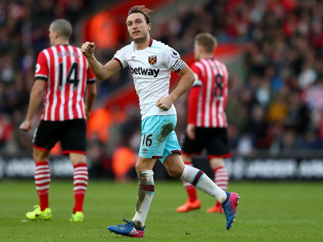 Noble completed the scored as his free-kick was deflected in