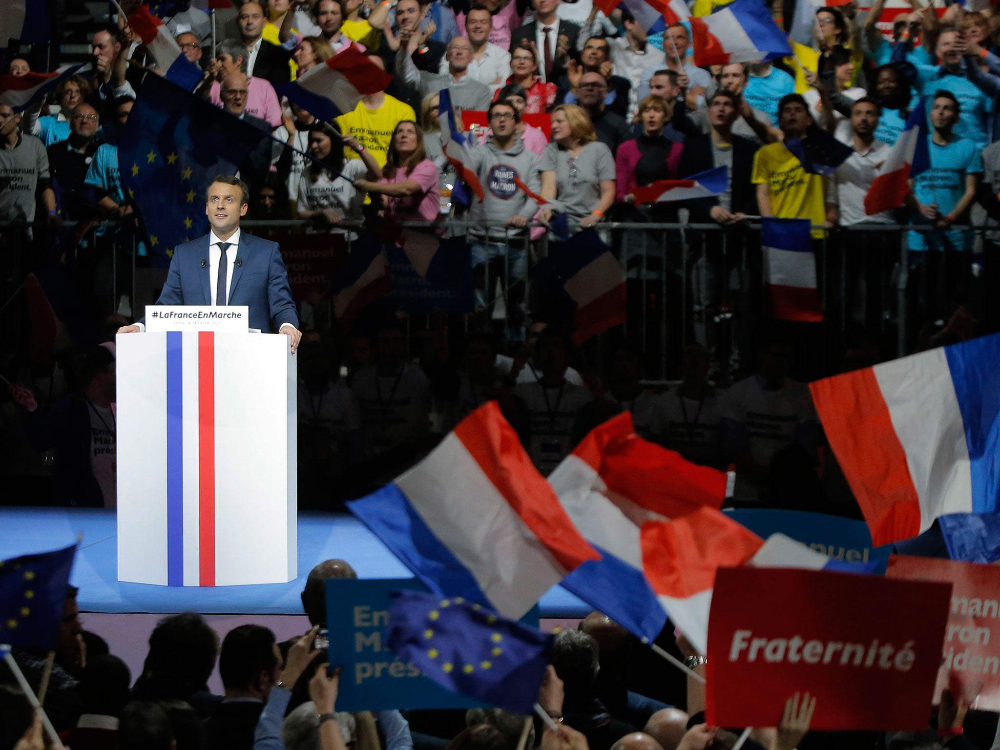 Hopes are pinned on independent Emmanuel Macron to stymie the far-right in France and Europe