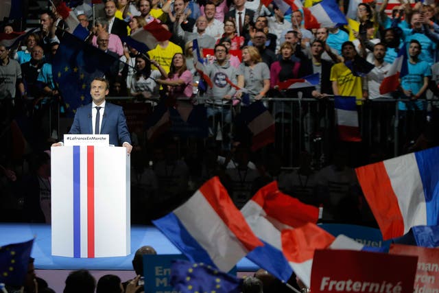 Hopes are pinned on independent Emmanuel Macron to stymie the far-right in France and Europe
