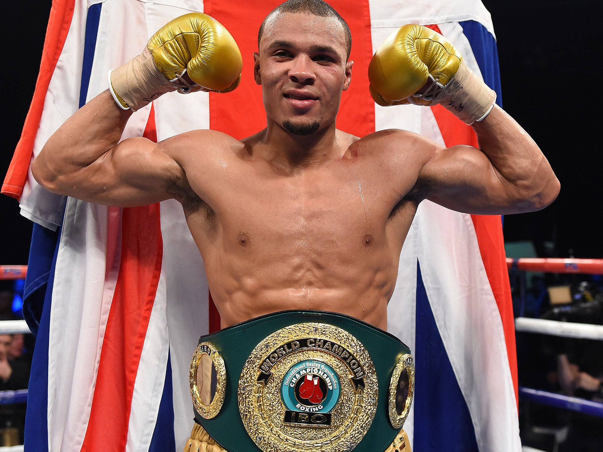 Eubank Jr shows off his IBO super-middleweight championship