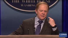 Sean Spicer reacts to Melissa McCarthy's scarily accurate impression