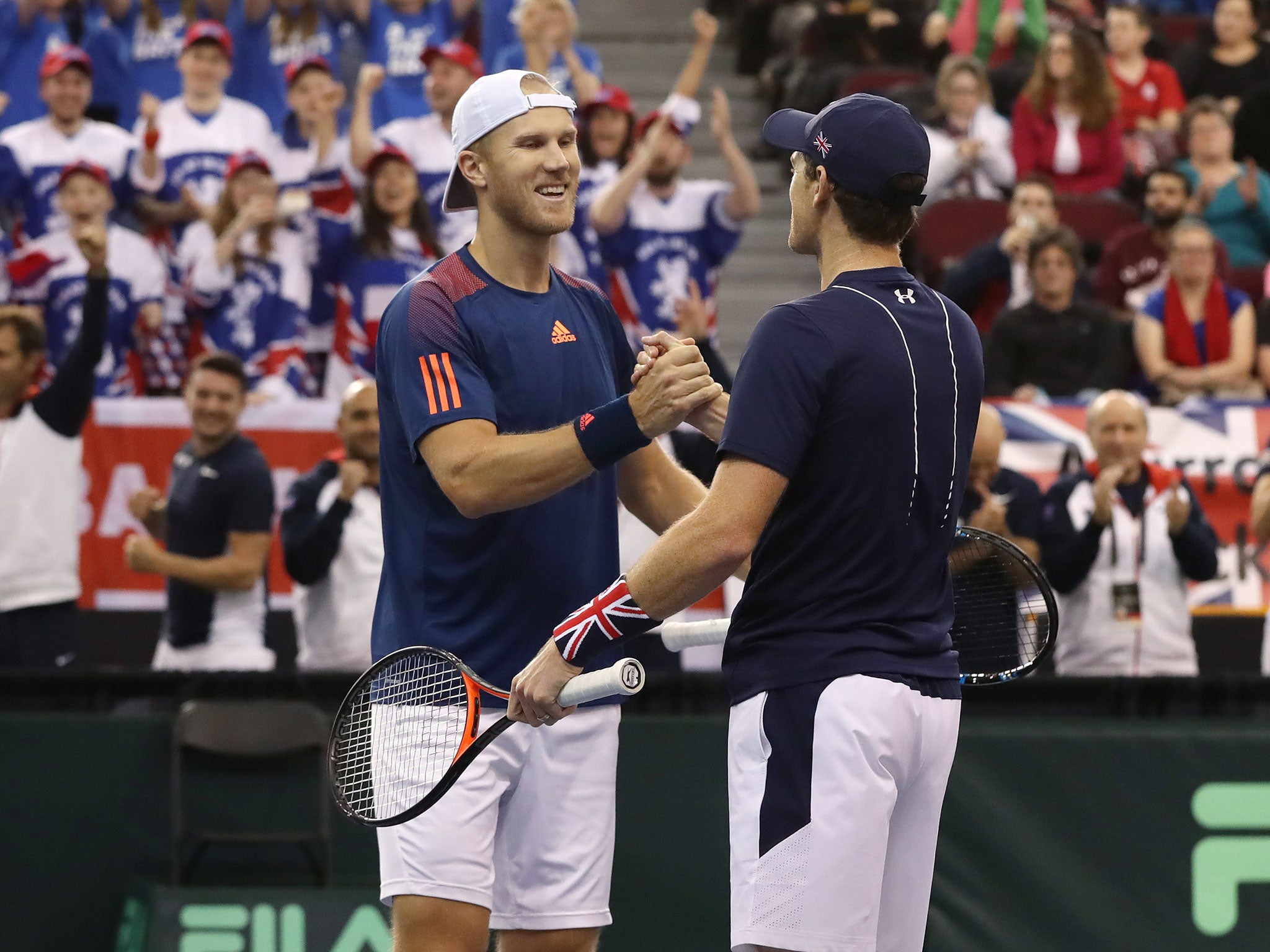 Dom Inglot and Jamie Murray won Britain's Davis Cup doubles encounter against Canada