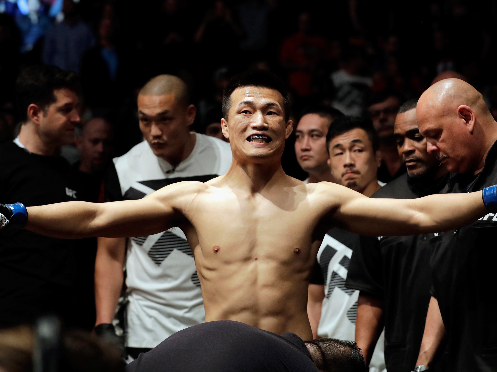 The ‘Korean Zombie’ Chan Sung Jung (pictured) replaces Max Holloway to challenge Alexander Volkanovski