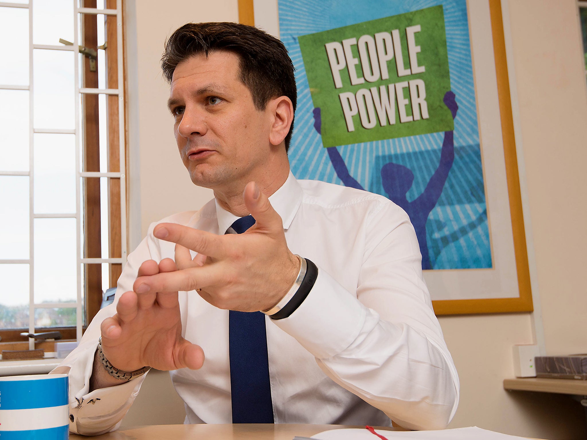 Conservative MP Steve Baker at his High Wycombe office