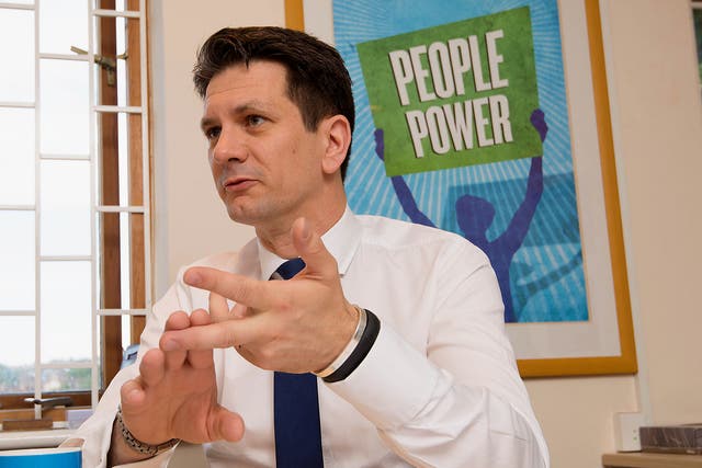 Conservative MP Steve Baker at his High Wycombe office