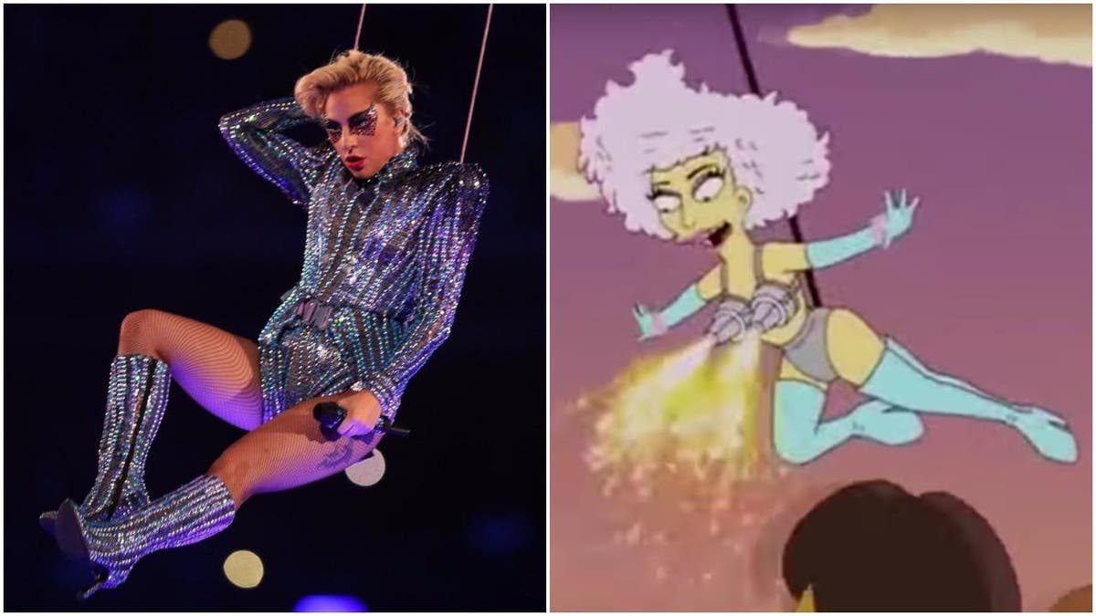 The Simpsons predicted Lady Gaga's super bowl halftime show in
