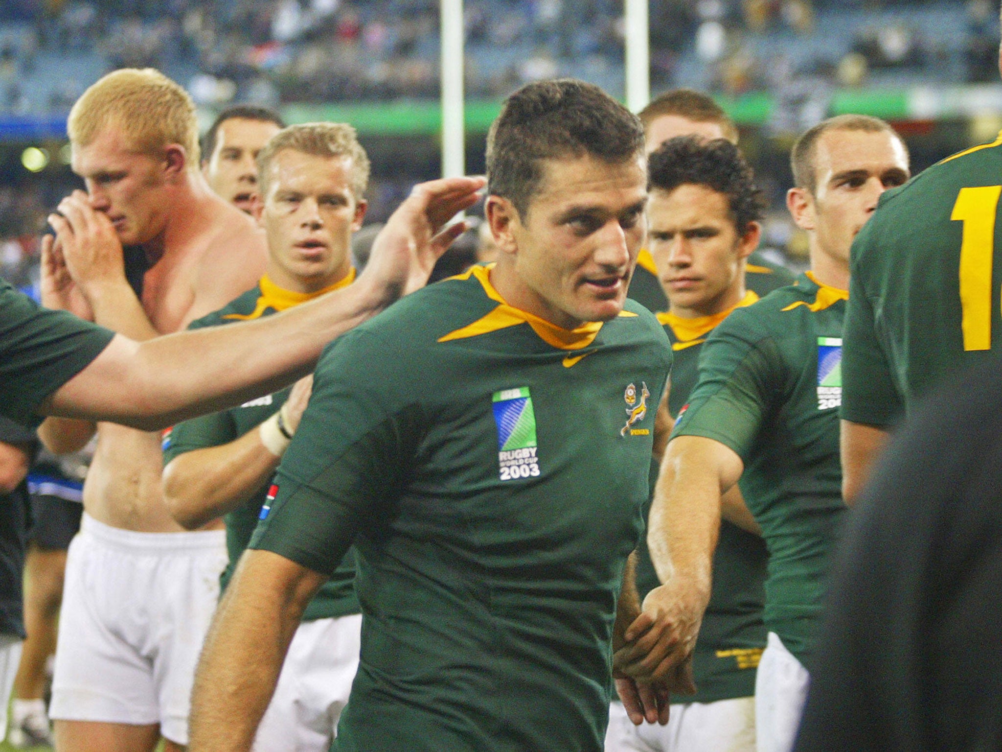 Joost van der Westhuizen retired in 2003 after making a record 89th appearance