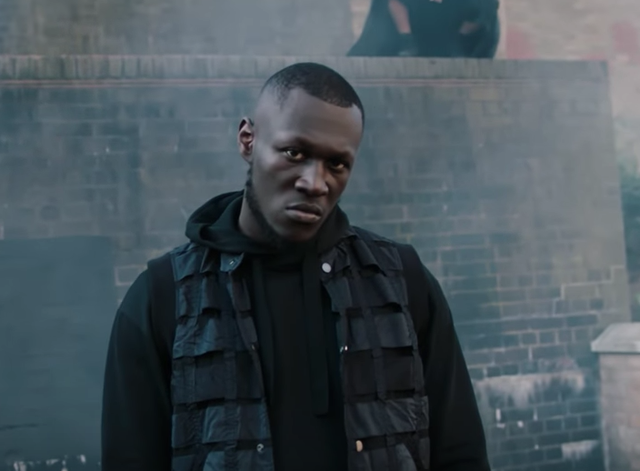 Stormzy in the video for 'Big For Your Boots'