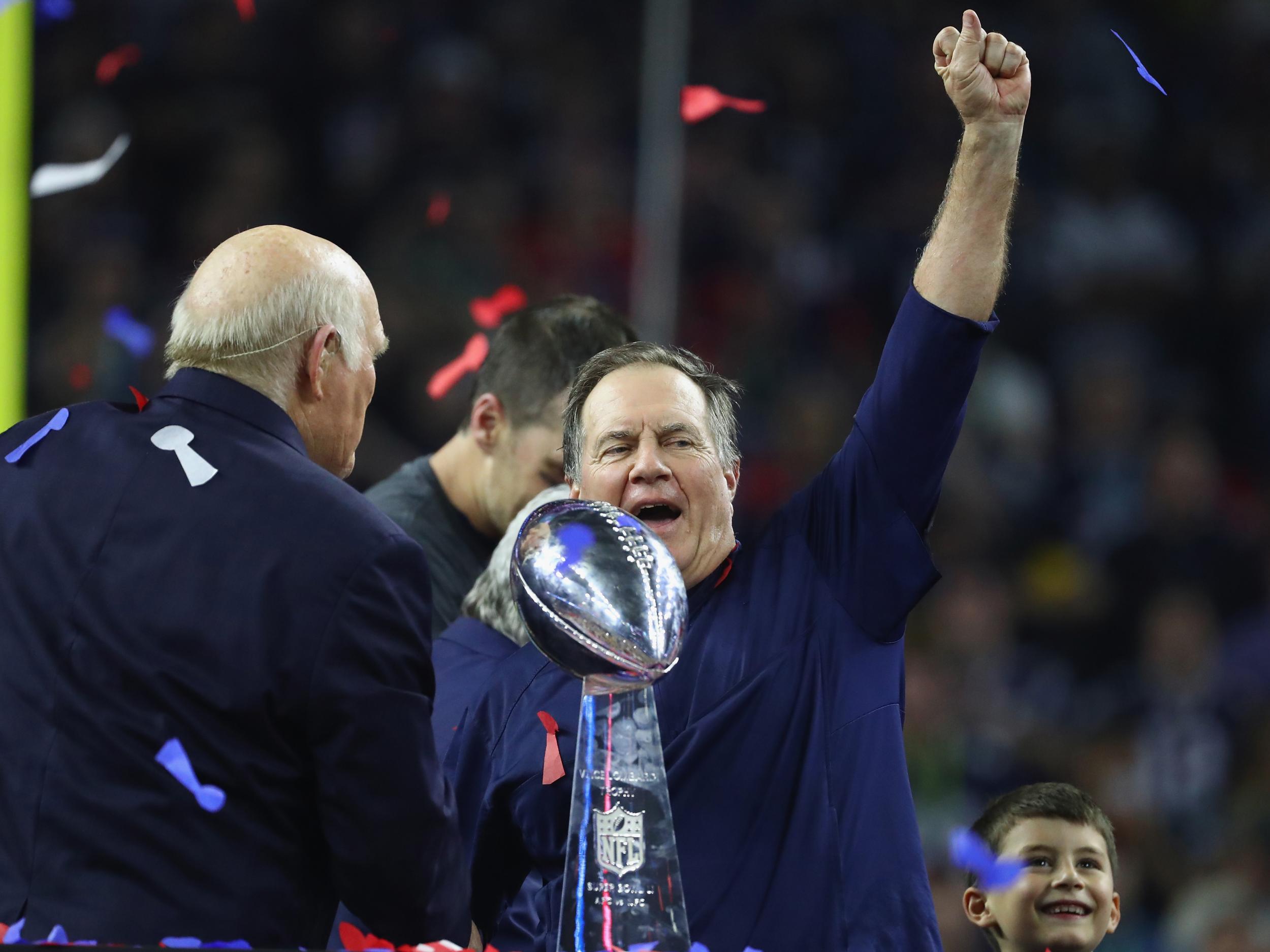 Belichick has now won more Super Bowls than any other coach