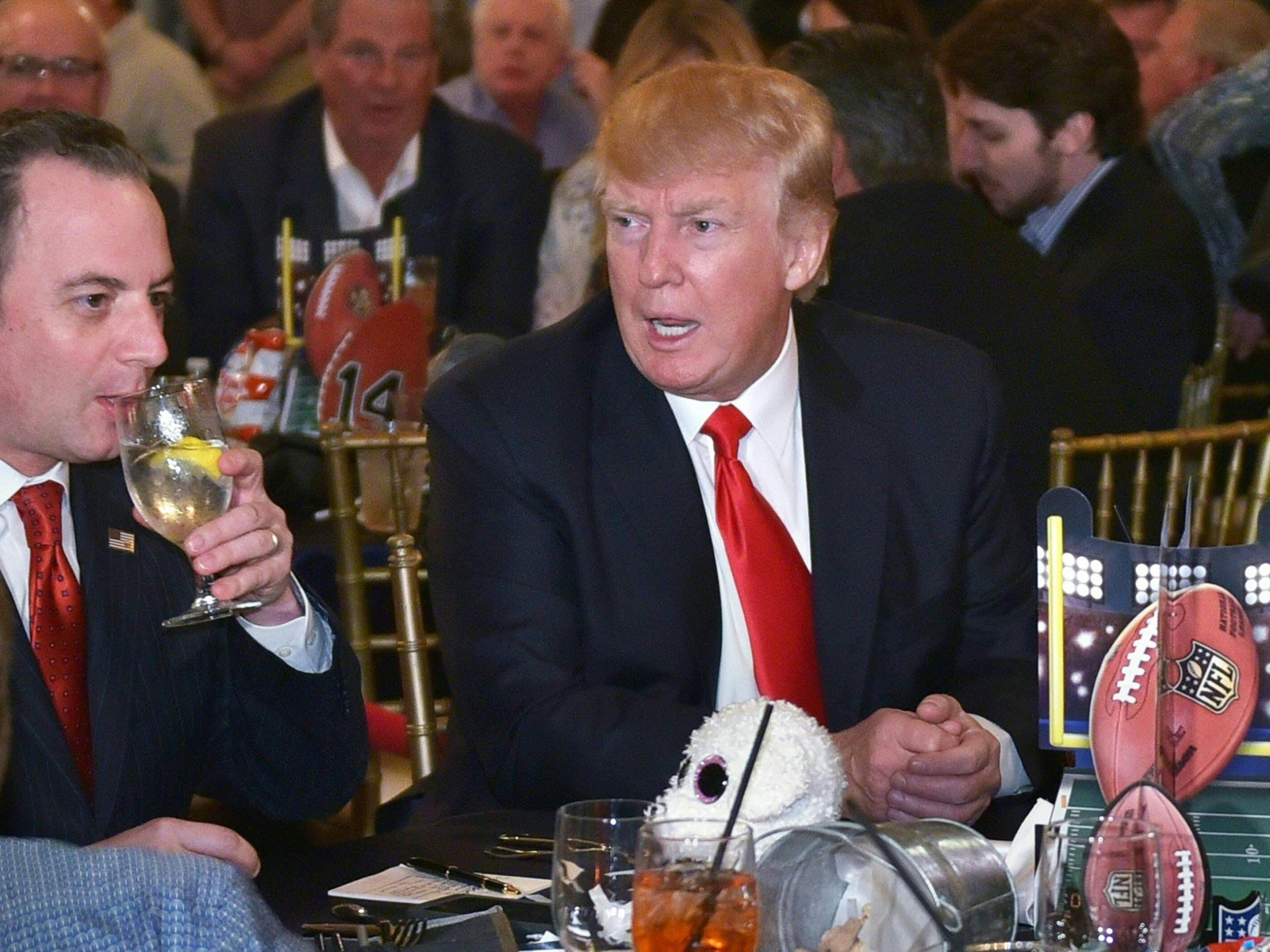 Trump held a Super Bowl party in Florida