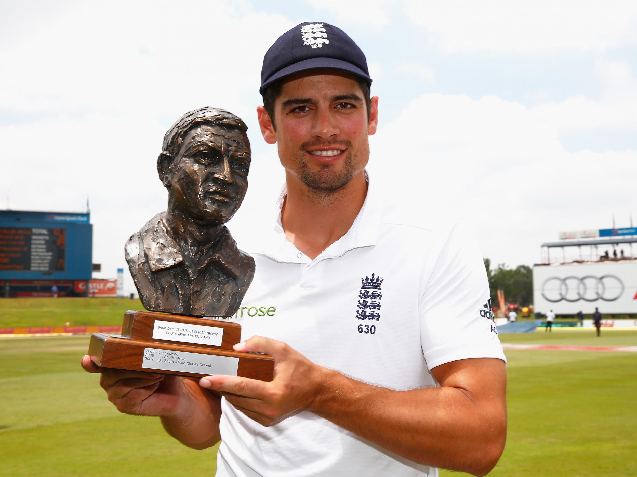 Cook captained England to a series win in South Africa