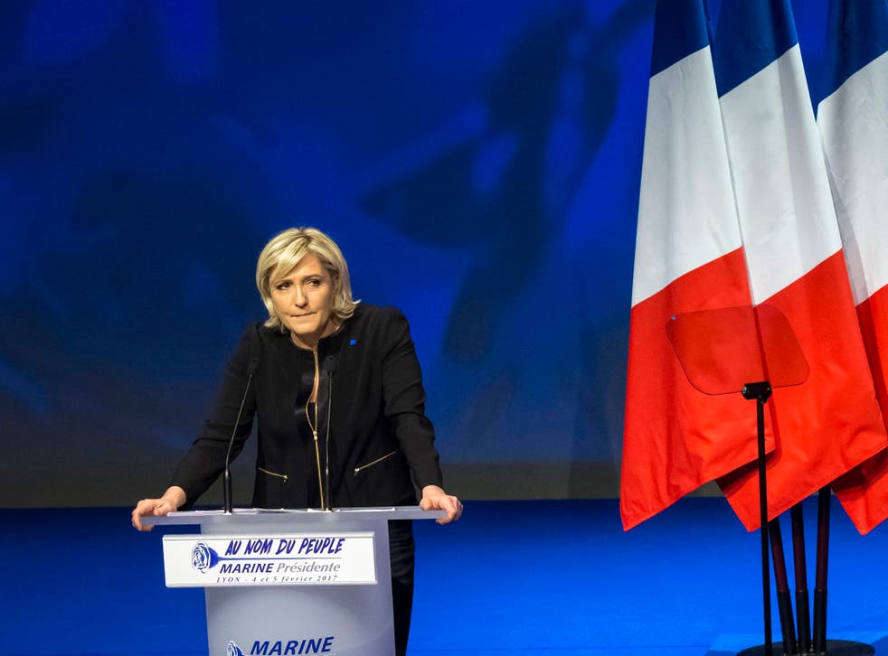 Marine Le Pen has often praised Vladimir Putin as a strong leader