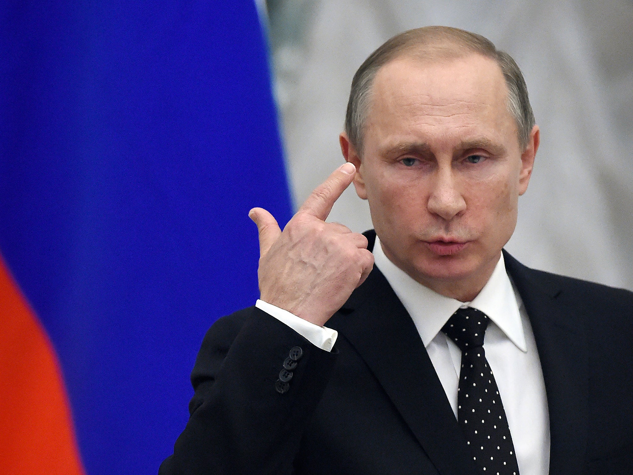Vladimir Putin said the melting of the ice in the Artic would open economic opportunities in the region