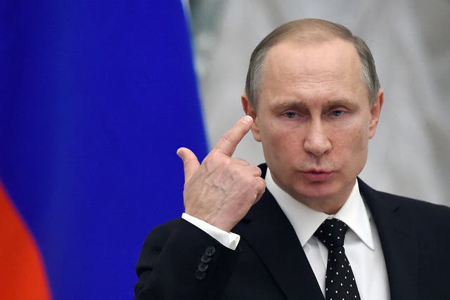 Vladimir Putin said the melting of the ice in the Artic would open economic opportunities in the region
