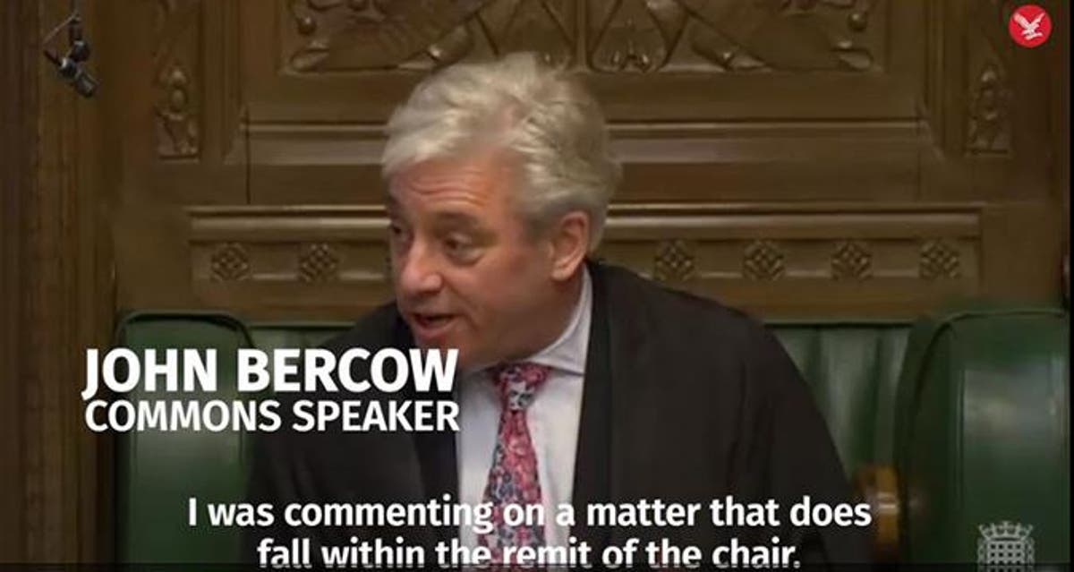 Speaker John Bercow Defends His Donald Trump Opposition I Was Acting Honesty And Honourably The Independent The Independent