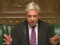 John Bercow to stand down as speaker after Commons bullying report