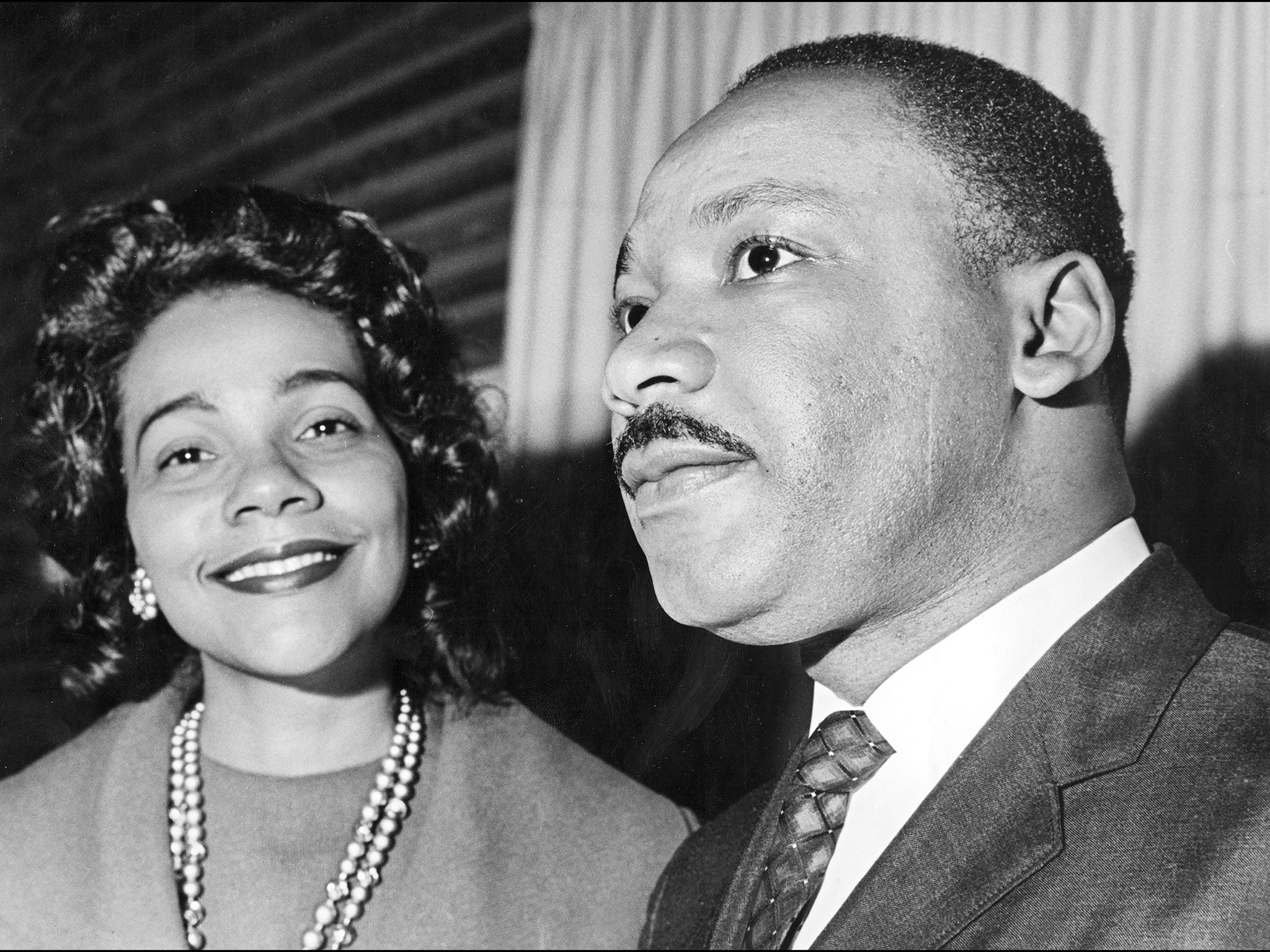 Coretta Scott King and her husband Martin Luther King in Oslo where the US clergyman and civil rights leader received the Nobel Peace Prize, 9 December, 1964