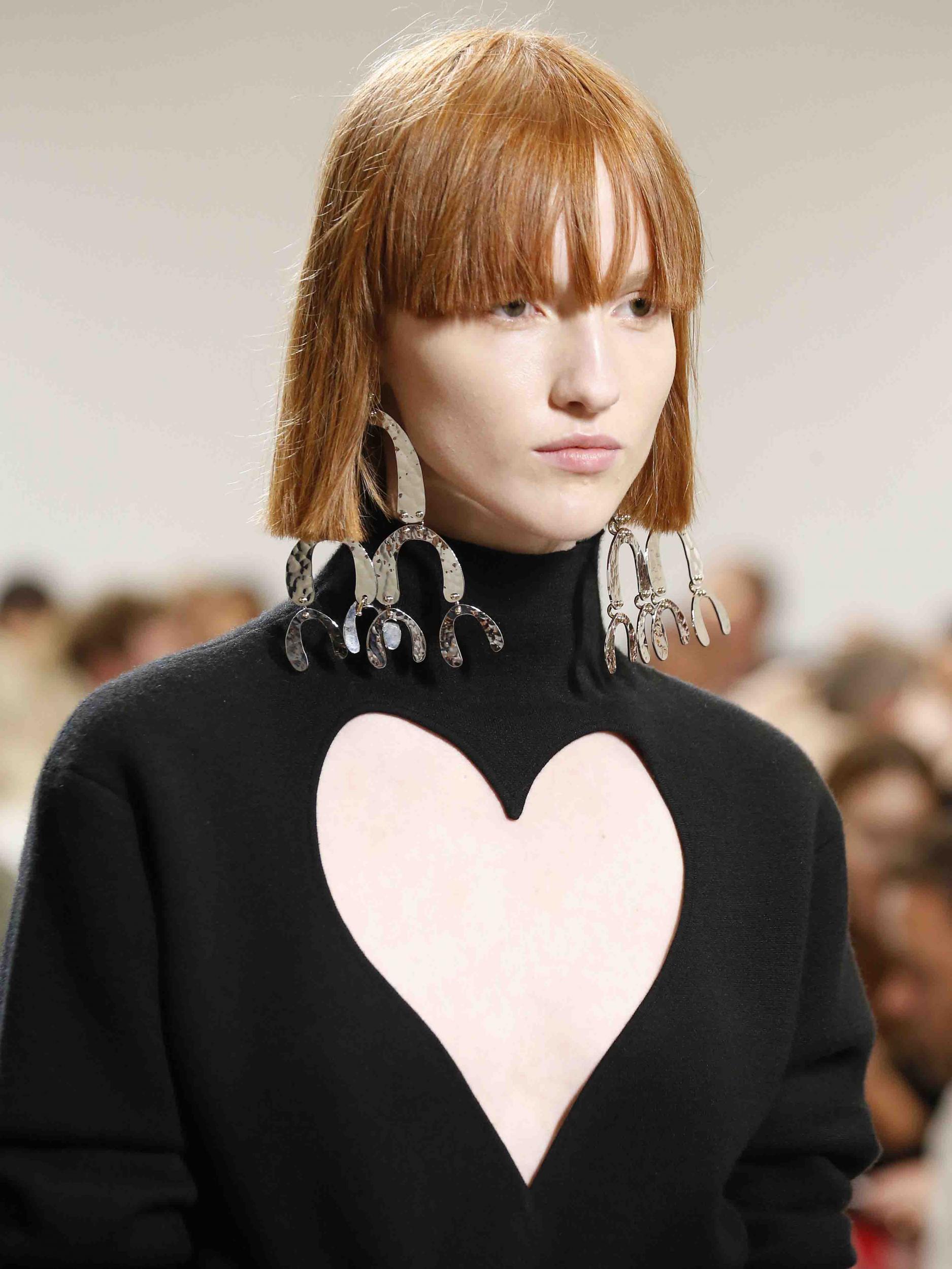 Proenza Schouler opted for a revealing heart shaped cut-out