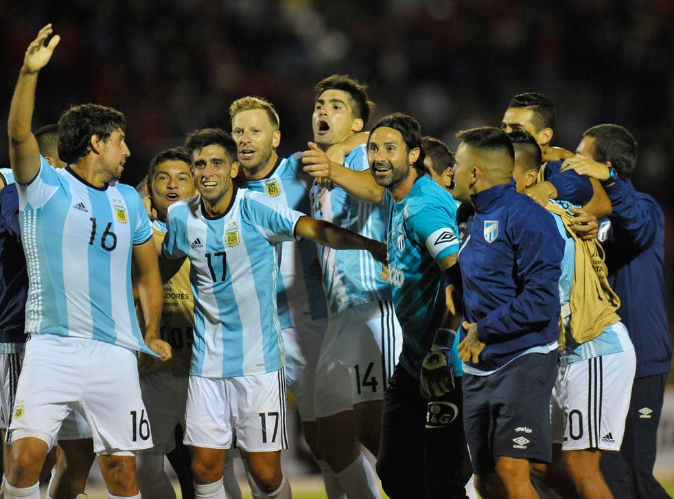 Argentina's Atletico Tucuman celebrate their victory after an astonishing game