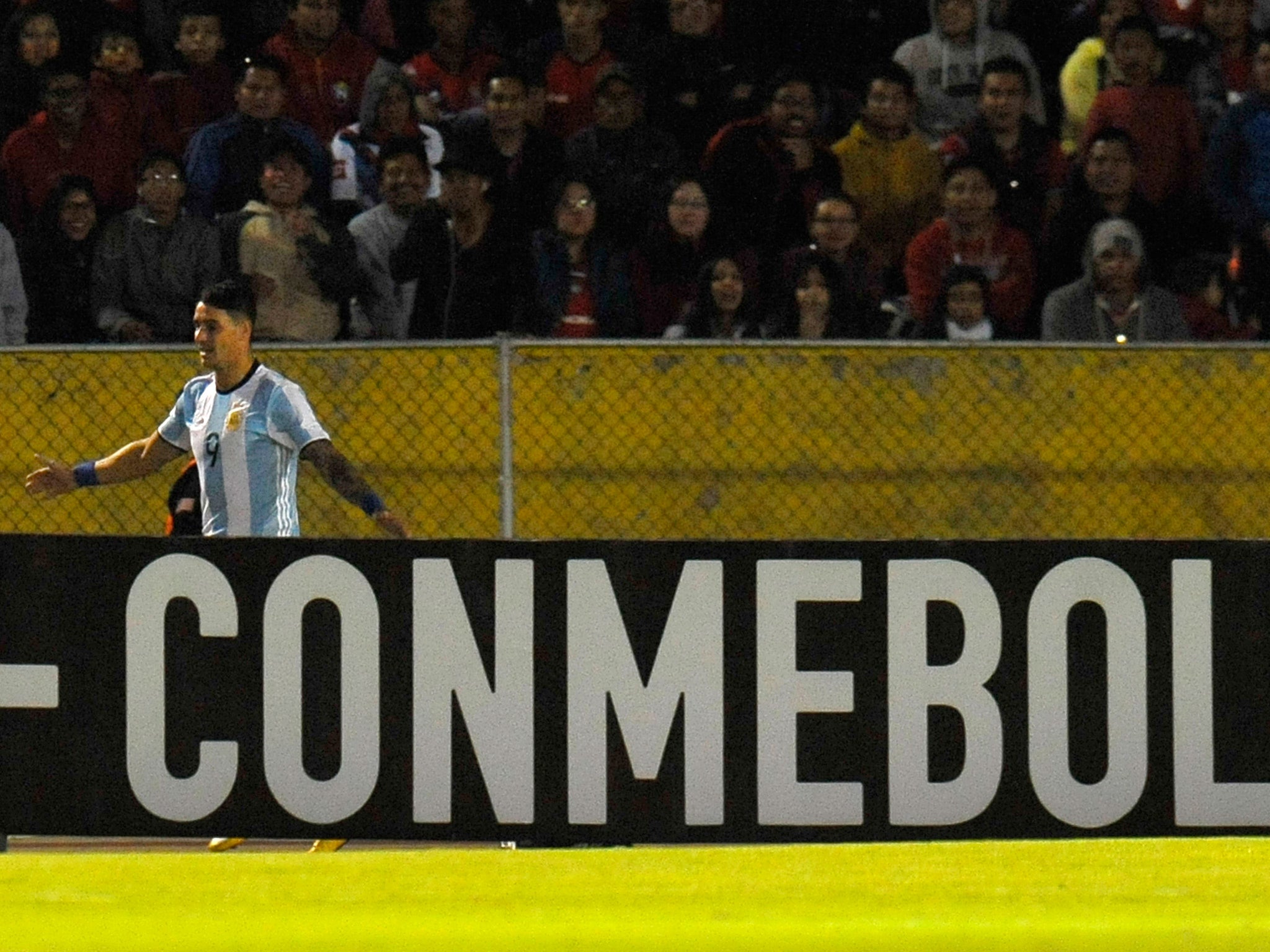 Atletico Tucuman's star striker player Fernando Zampedri celebrates his winner Getty)