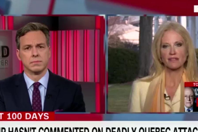 Kellyanne Conway has defended the President’s silence over a recent terrorist attack by a white extremist on a Quebec mosque by saying he "doesn’t tweet about everything"