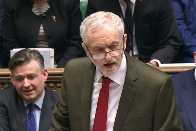 Jeremy Corbyn challenged Theresa May at PMQs over leaked texts