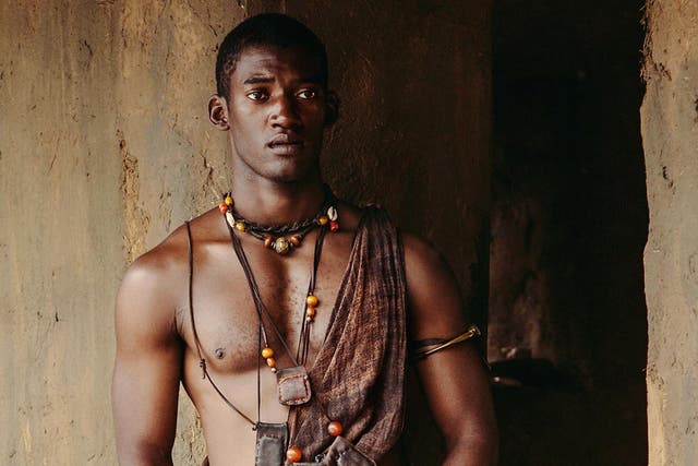 Malachi Kirby as enslaved man Kunta Kinte in the new adaptation of ‘Roots’