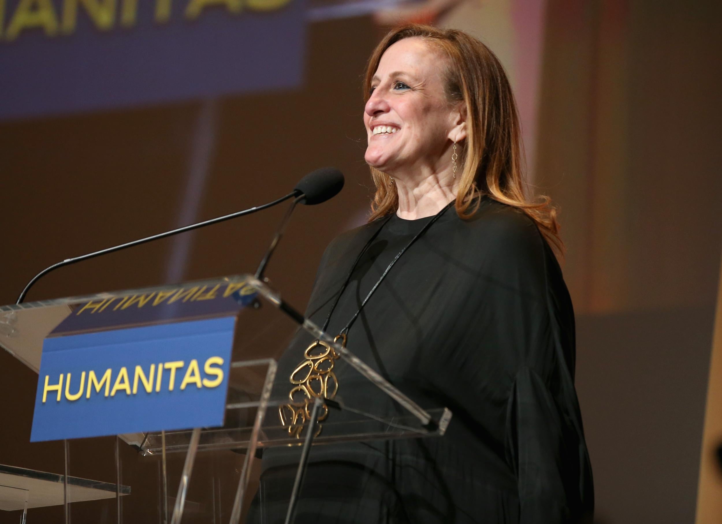 Chupack speaking at the 41st Humanitas Priza Awards Ceremony