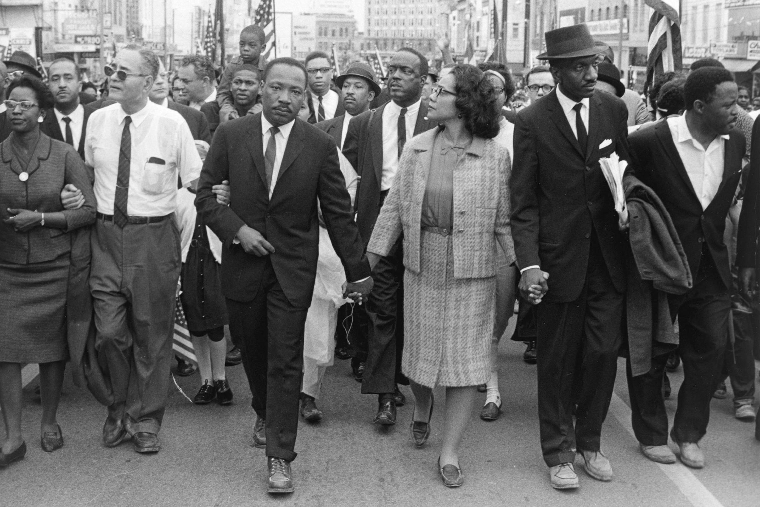 Coretta Scott King has spoken out against Mr Sessions