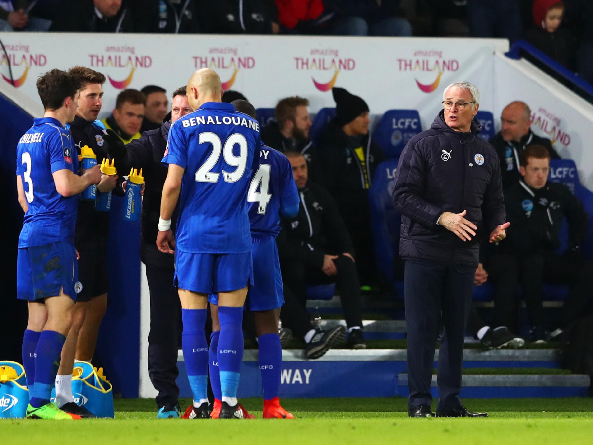 Ranieri was under pressure, despite the club's statement backing him this week