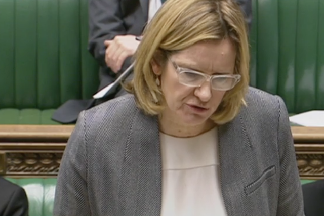 Amber Rudd, the Home Secretary, defending leaving the children