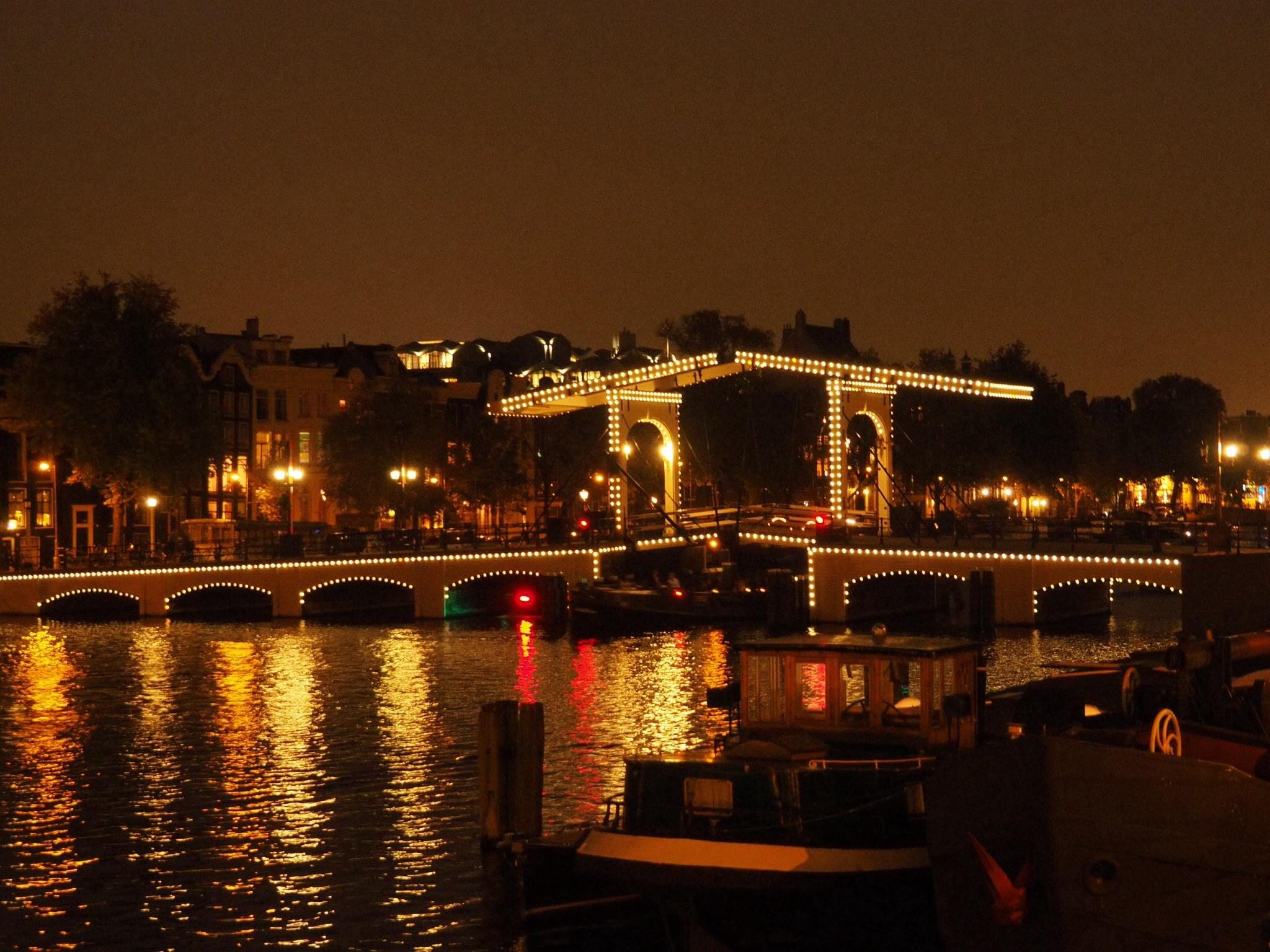 Building bridges: the Magere Brug is popular with couples