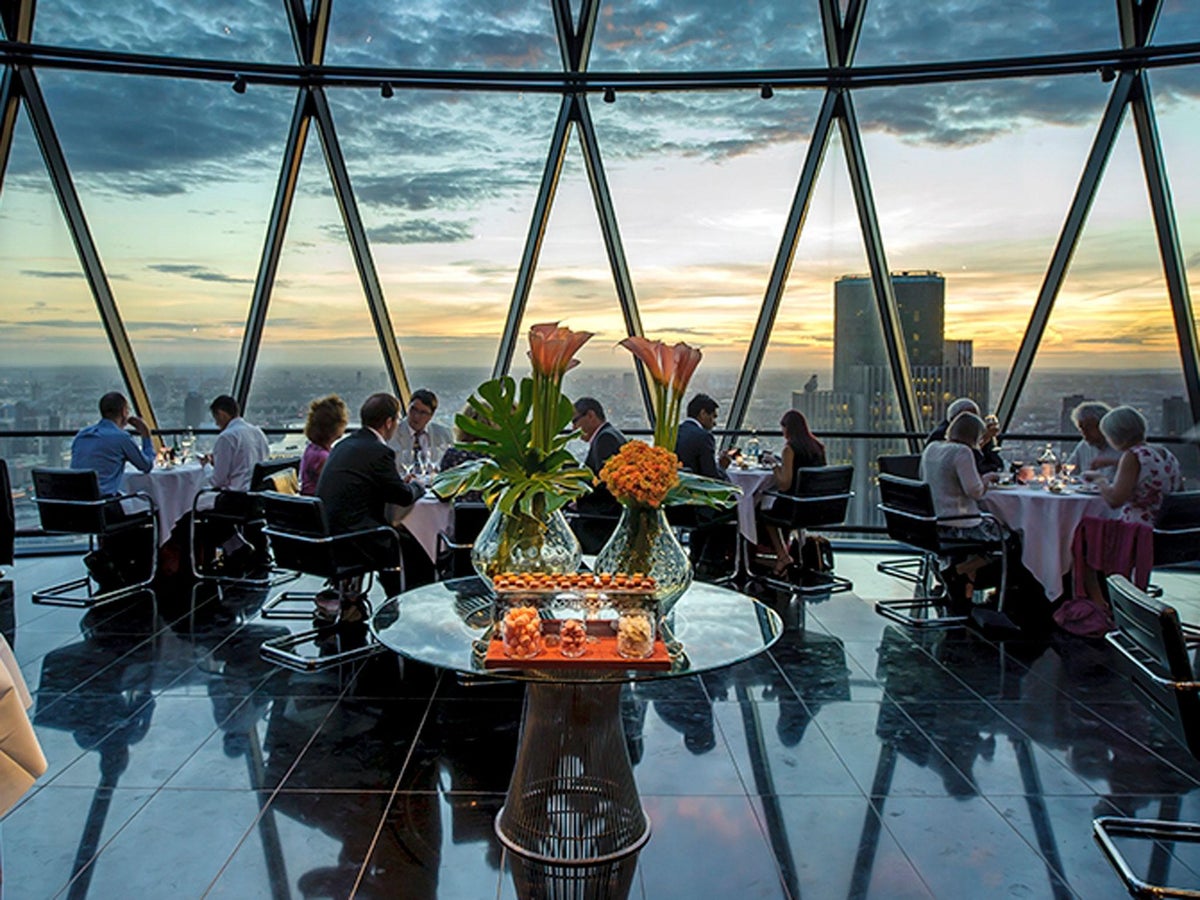 Helix Restaurant And Iris Bar At The Gherkin Are London's Latest High ...