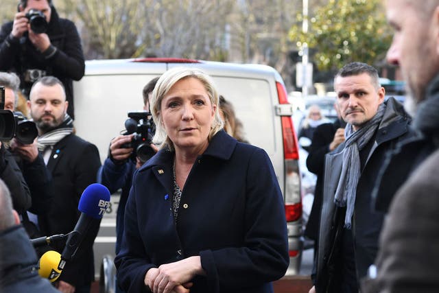 The National Front leader will go through to the presidential runoff, according to polls