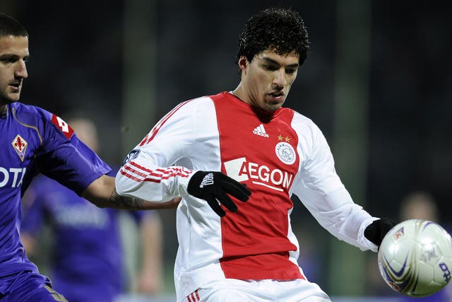 Suarez spent four years at Ajax, making 110 appearances for the side