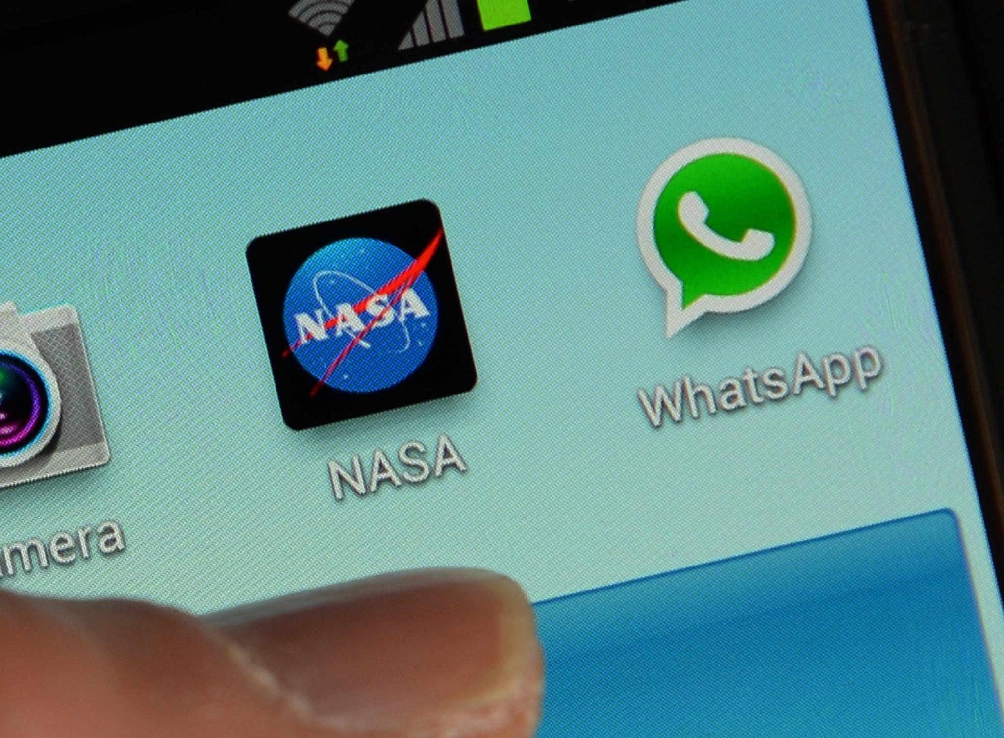 Logo of WhatsApp seen on a smartphone February 20, 2014 in New York