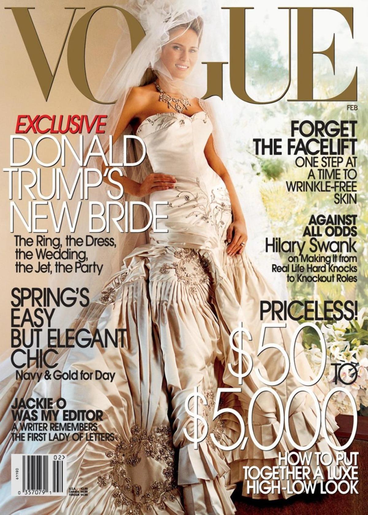 Vogue featured Melania Trump on its cover back in 2005