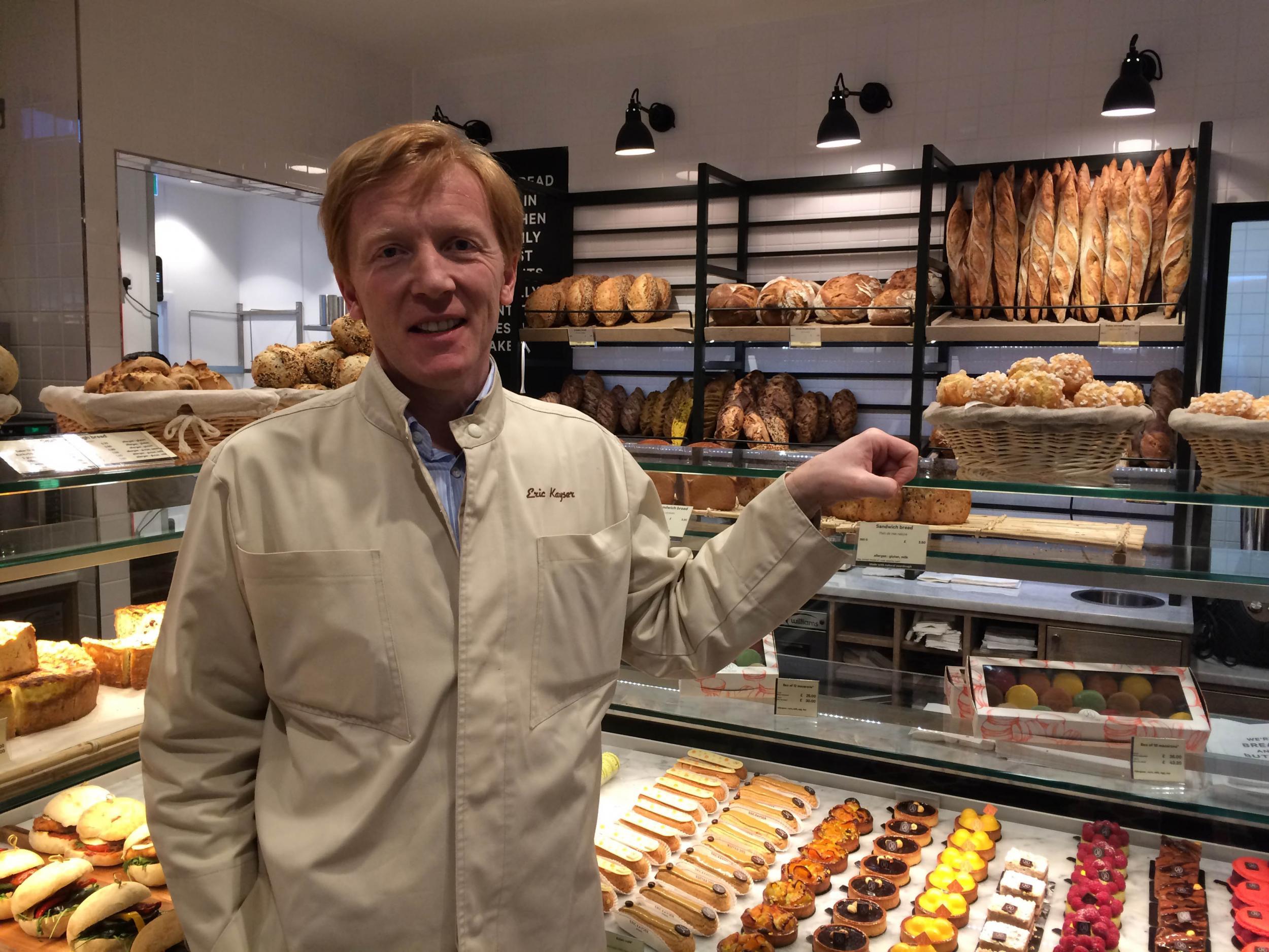 Eric Kayser had previously relied on franchises to open bakeries around the world, but has opened the London branch himself (Mica Soellner)