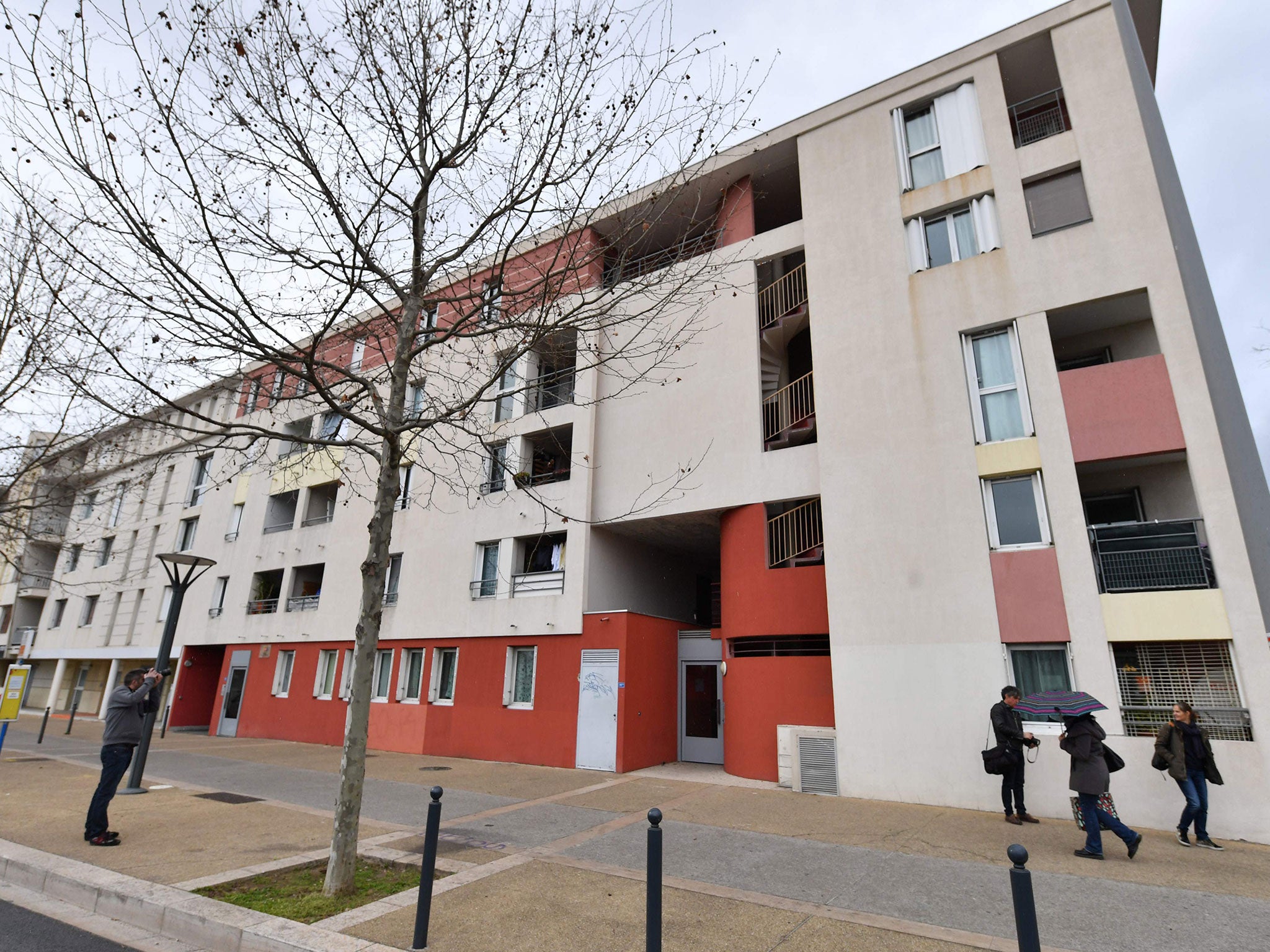 A building in Montpellier, where suspects believed to be involved in plotting an attack were arrested by French anti-terrorist police on 10 February