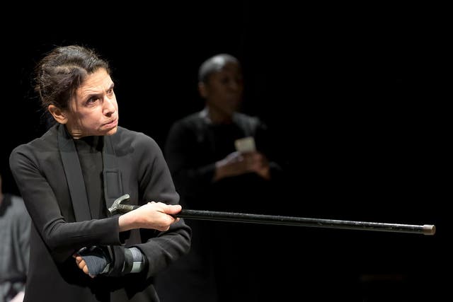 Kathryn Hunter in 'The House of Bernarda Alba' at the Royal Exchange, Manchester