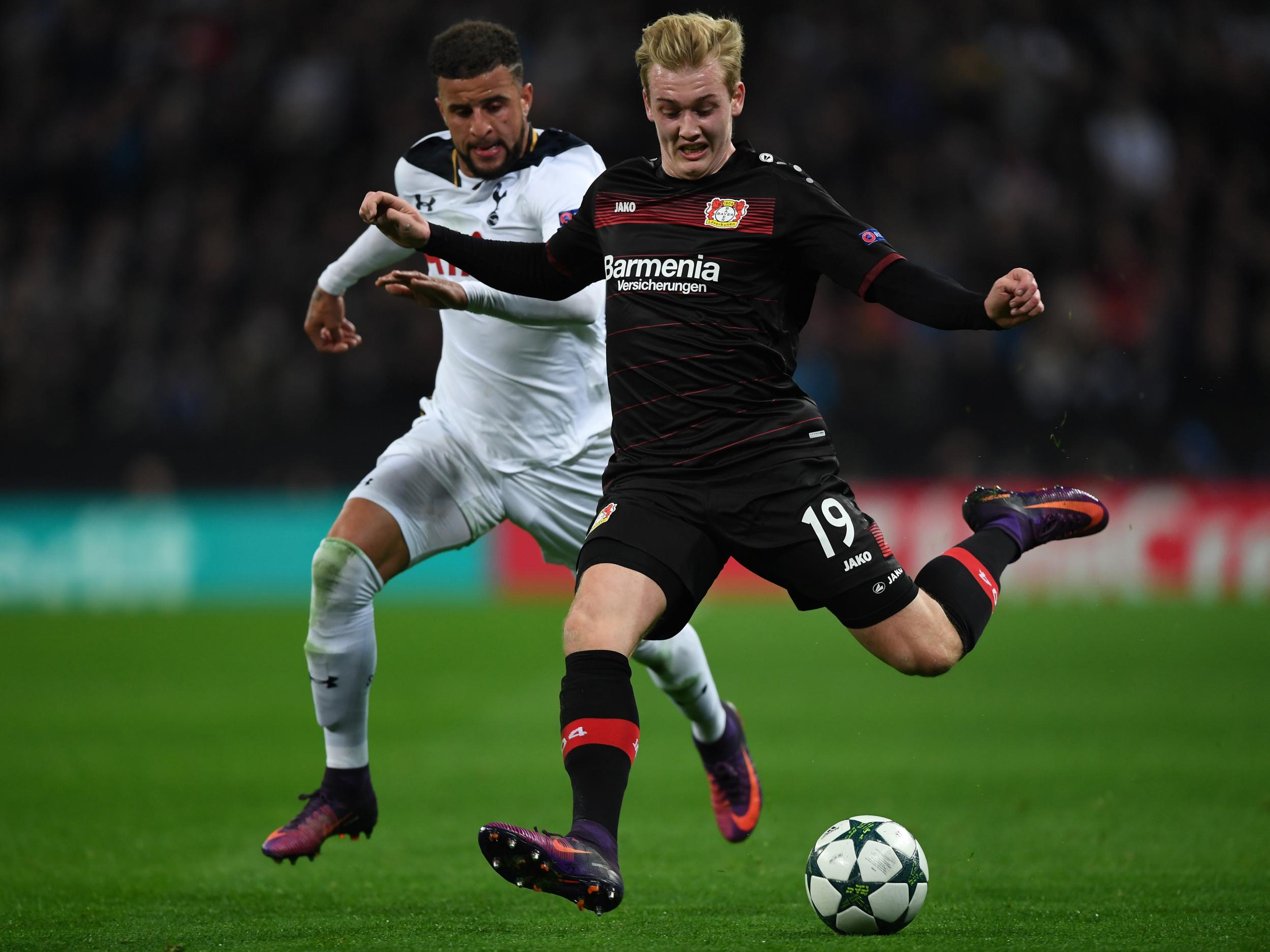 Julian Brandt impressed against Spurs in the Champions League